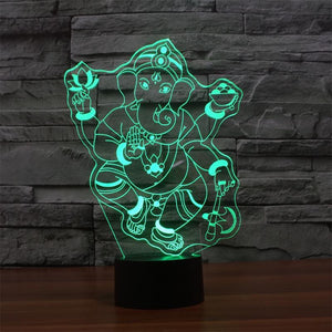 Lamp - Ganesh 3D LED Lamp