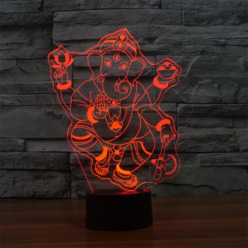 Lamp - Ganesh 3D LED Lamp