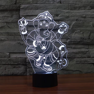 Lamp - Ganesh 3D LED Lamp