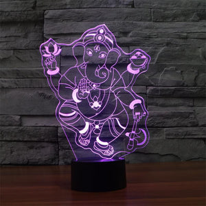 Lamp - Ganesh 3D LED Lamp