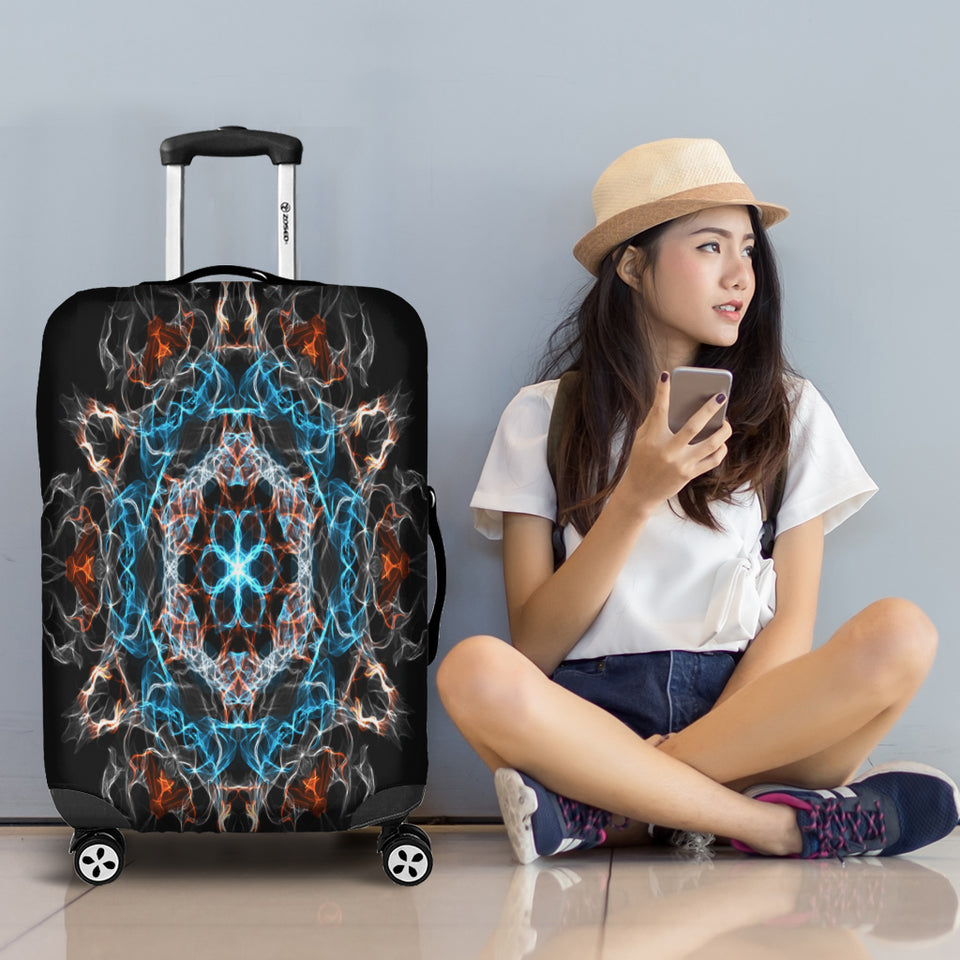 Fiery Mandala Luggage Cover