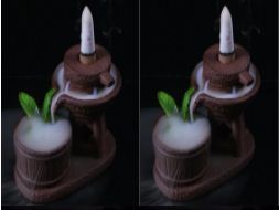Coarse Pottery Backflow Incense Burner