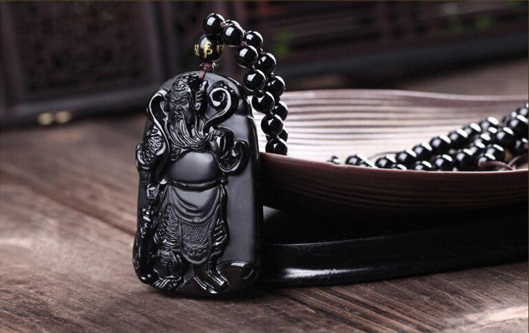 Necklace - Black Obsidian Xuanwu Emperor Necklace