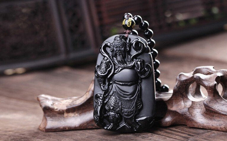 Necklace - Black Obsidian Xuanwu Emperor Necklace