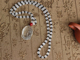 Necklace - Clear Crystal Quartz Buddha Head Necklace