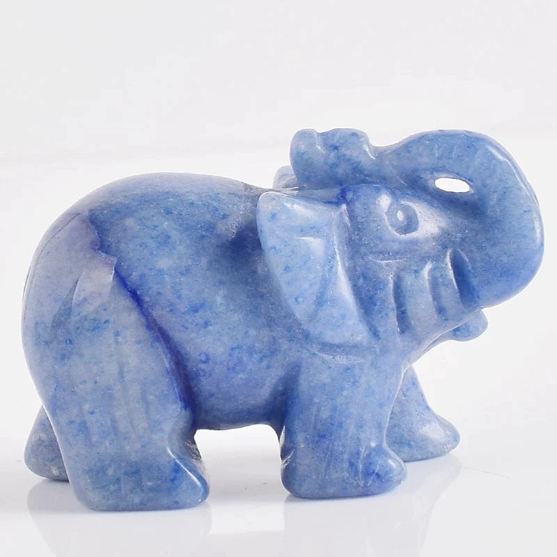 Blue Jade Elephant Crystal