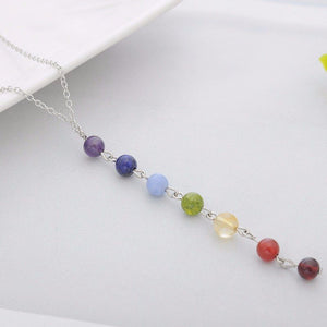 Reiki Healing Spiritual Beads Chakra Pendant Necklace. - Hilltop Apparel - 2