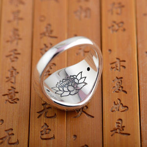 Ring - Om Ma Ni Pad Me Hum Sterling Silver Ring