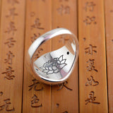Ring - Om Ma Ni Pad Me Hum Sterling Silver Ring
