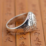 Ring - Om Ma Ni Pad Me Hum Sterling Silver Ring