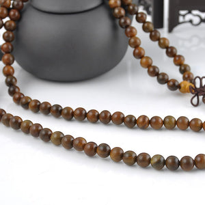 Sandalwood 108 Beads Mala Bracelet/Necklace. - Hilltop Apparel - 3