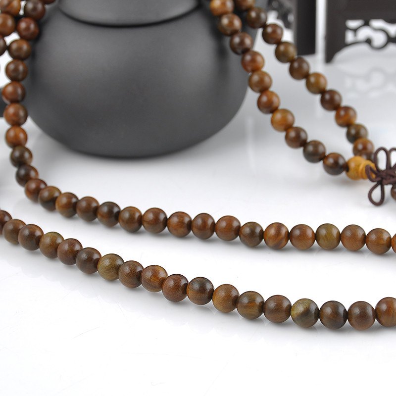 Sandalwood 108 Beads Mala Bracelet/Necklace. - Hilltop Apparel - 3