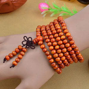 216 Beads Sandalwood Mala Bracelet/Necklace. 5 Colors. - Hilltop Apparel - 5