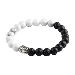 Natural Stone 2 Colors Buddha Bracelet. 5 Options. - Hilltop Apparel - 5