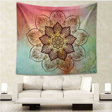 Tapestry - Colorful Lotus Tapestry