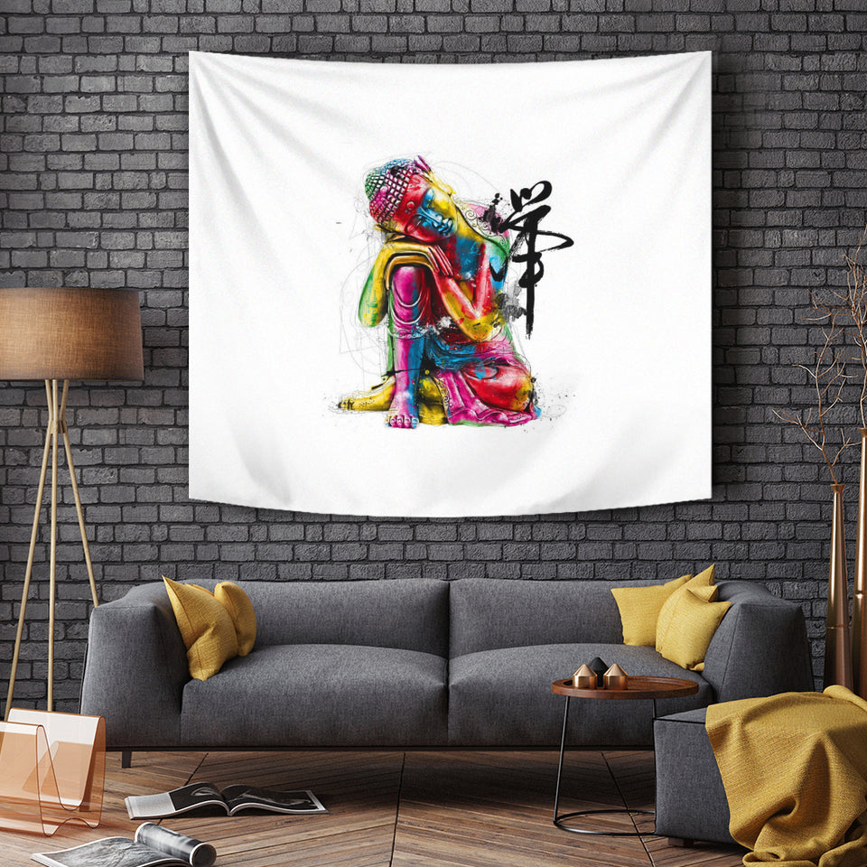 Abstract Buddha Tapestry