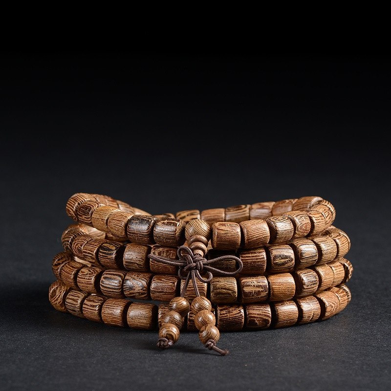 Tibetan Buddhist 108 SandalWood Mala Bracelet/Necklace - Hilltop Apparel - 1