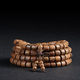 Tibetan Buddhist 108 SandalWood Mala Bracelet/Necklace - Hilltop Apparel - 1