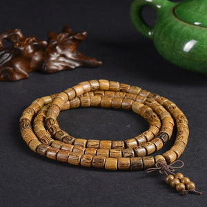 Tibetan Buddhist 108 SandalWood Mala Bracelet/Necklace - Hilltop Apparel - 4