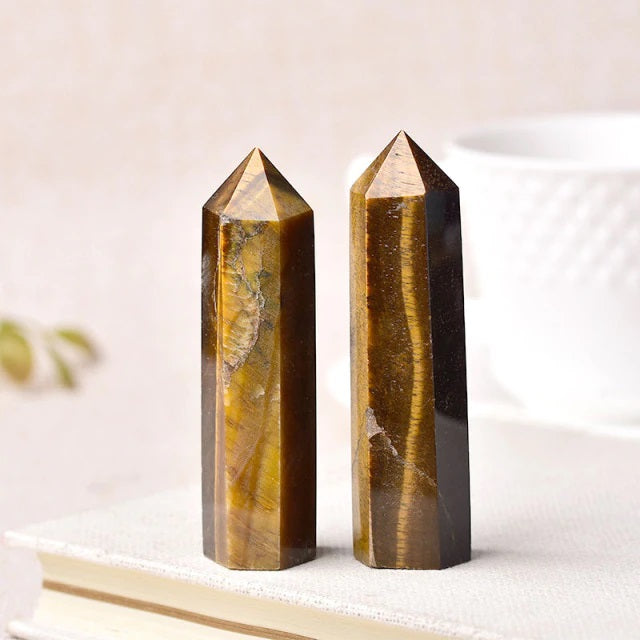 Tiger's Eye Crystals Point Wand