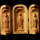 3 Carved Bodhisattva Statue - Hilltop Apparel - 2