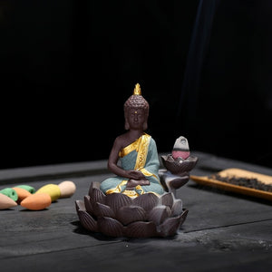 Golden Buddha Backflow Incense Burner