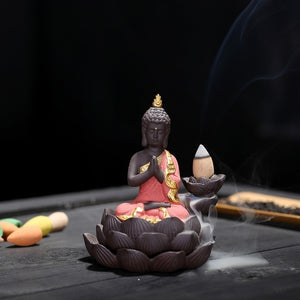 Golden Buddha Backflow Incense Burner