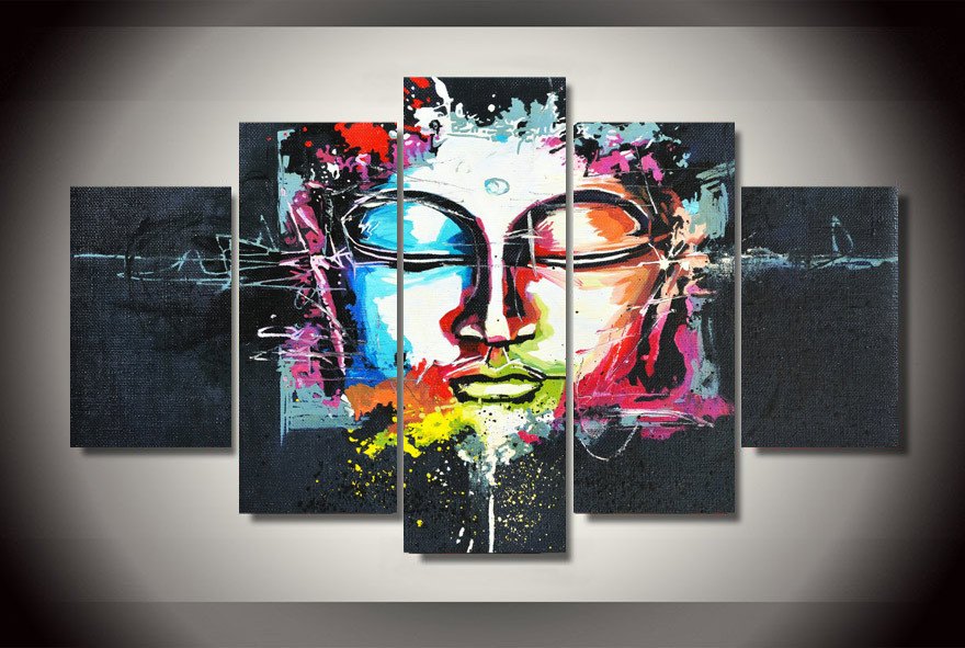 Abstract Buddha on Canvas - Hilltop Apparel - 2